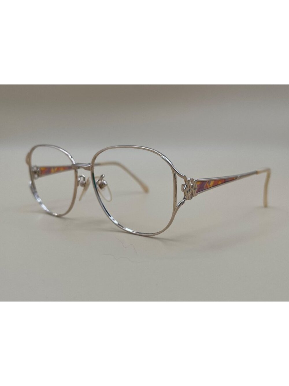 Valentino Garavani Womens Silver Metal Glasses Frames VG 5290 54mm With Orange A - Picture 1 of 11